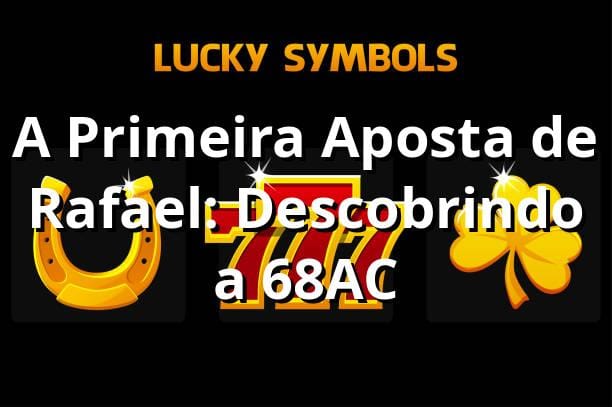 A Primeira Aposta de Rafael: Descobrindo a 68AC 🎰