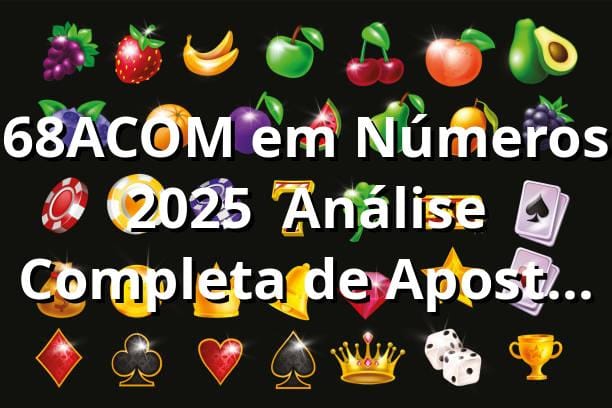 68ACOM em Números 2025 📊 Análise Completa de Apostas Esportivas
